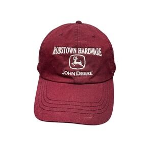 John Deere Hat Cap Strap Back Robstown Hardware Texas A&M Embroidered Mens